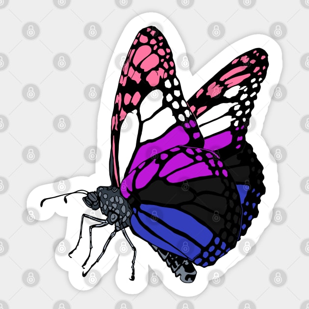 Genderfluid Butterfly Sticker by theartfulscientist